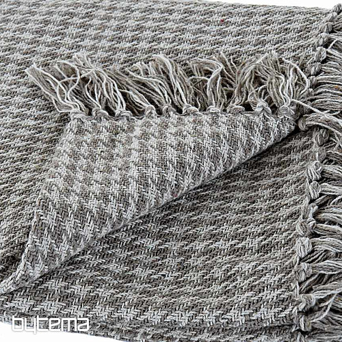 Pled bawełniany FLECOS beż 130x170 cm