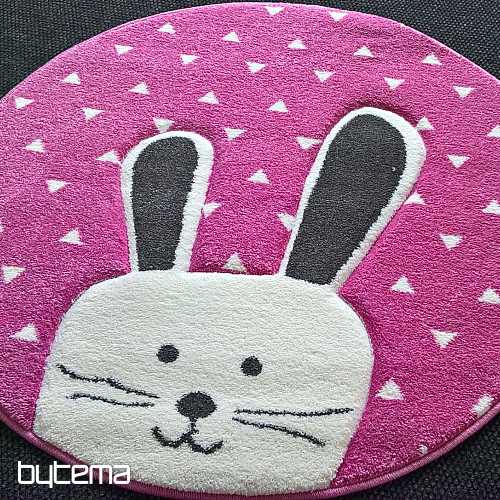 Dywan dziecięcy PASTEL Bunny różowy