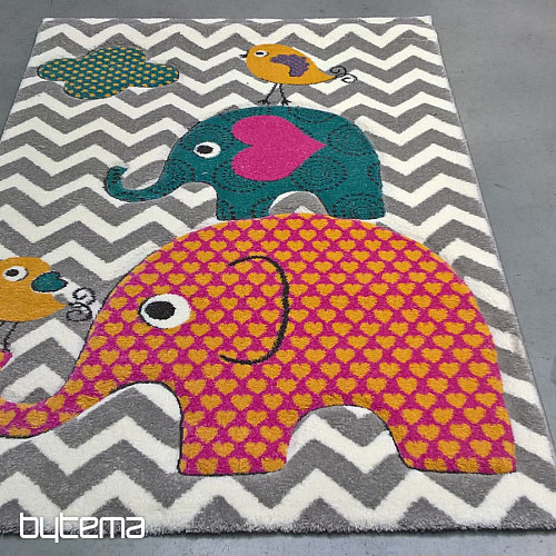Dywan dziecięcy PASTEL Elephants